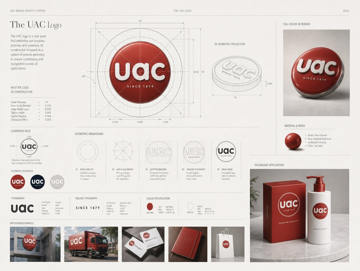 UAC logo and identity system